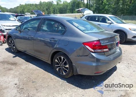2013 Honda Civic Ex-L из США, поврежденный, VIN 2HGFB2F98DH515580